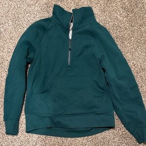 Scuba Oversized Funnel-Neck Half Zip Long